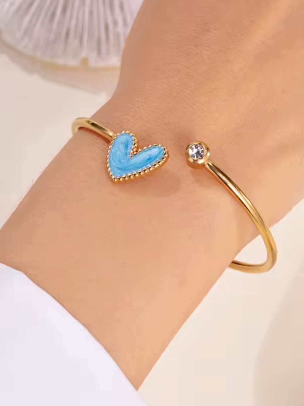 Blue Heart Bracelet